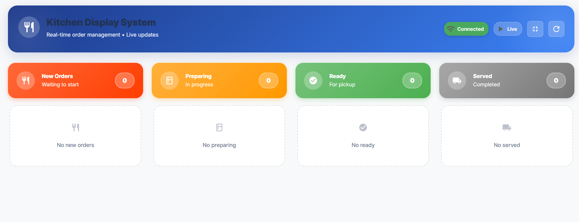 Kitchen Display Screen